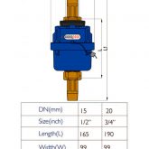 Medidor de Agua Tradicional de Plástico tipo Pistón - Importador Directo - Fábrica China Verificada - Producto Garantizado